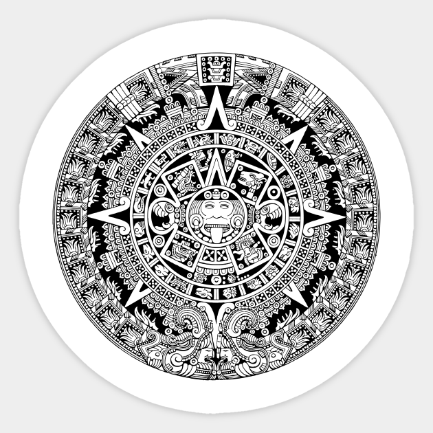 Aztec Calendar Aztec Sticker TeePublic